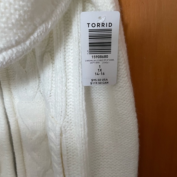 Torrid NWT Oversized Cardigan Jacket - Picture 3 of 4